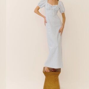 Reformation cherish Linen Dress